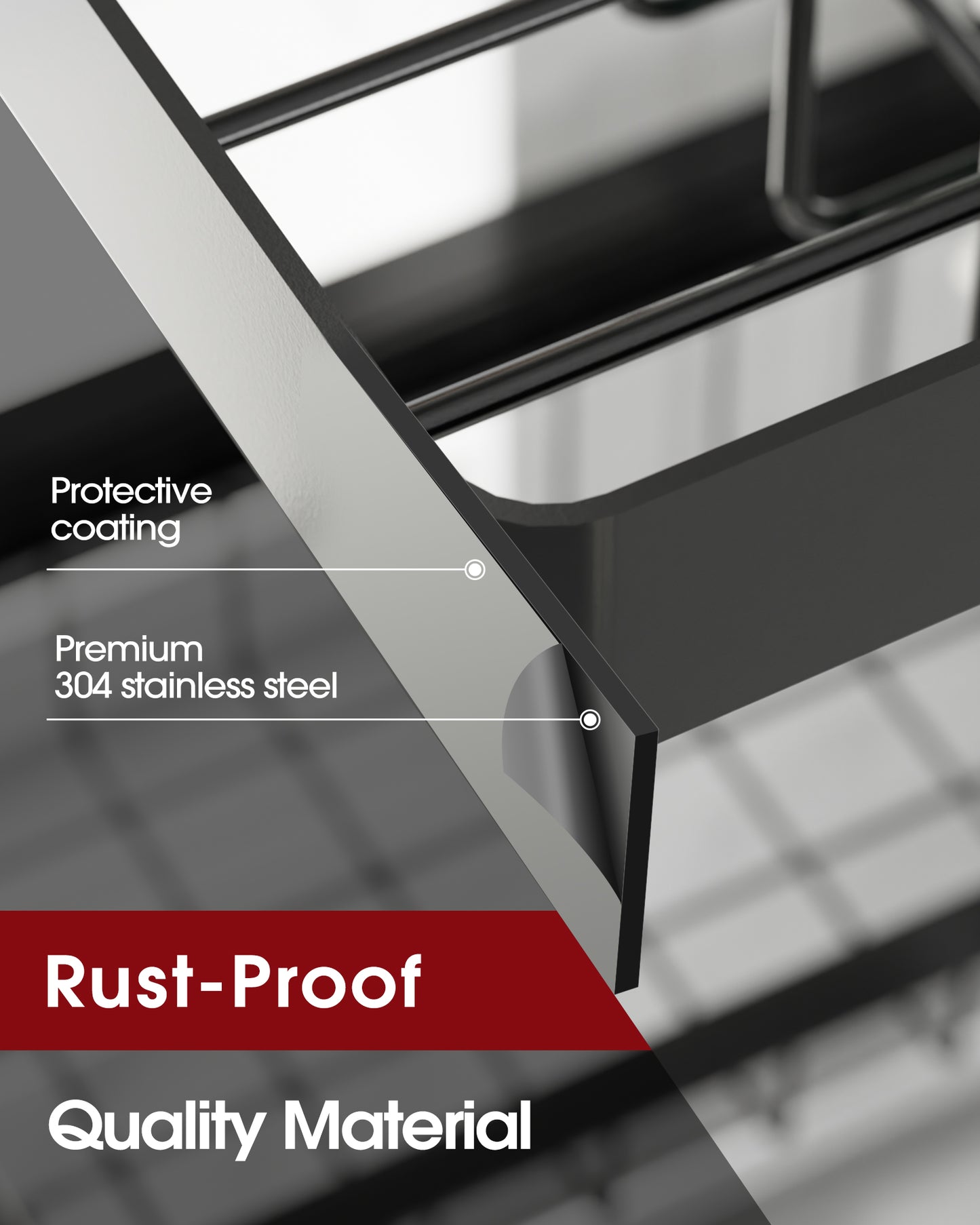 Sakugi Over The Sink Dish Drying Rack, 30" -33.9" W Expandable Dish Drainer, Stainless Steel Dish Rack
