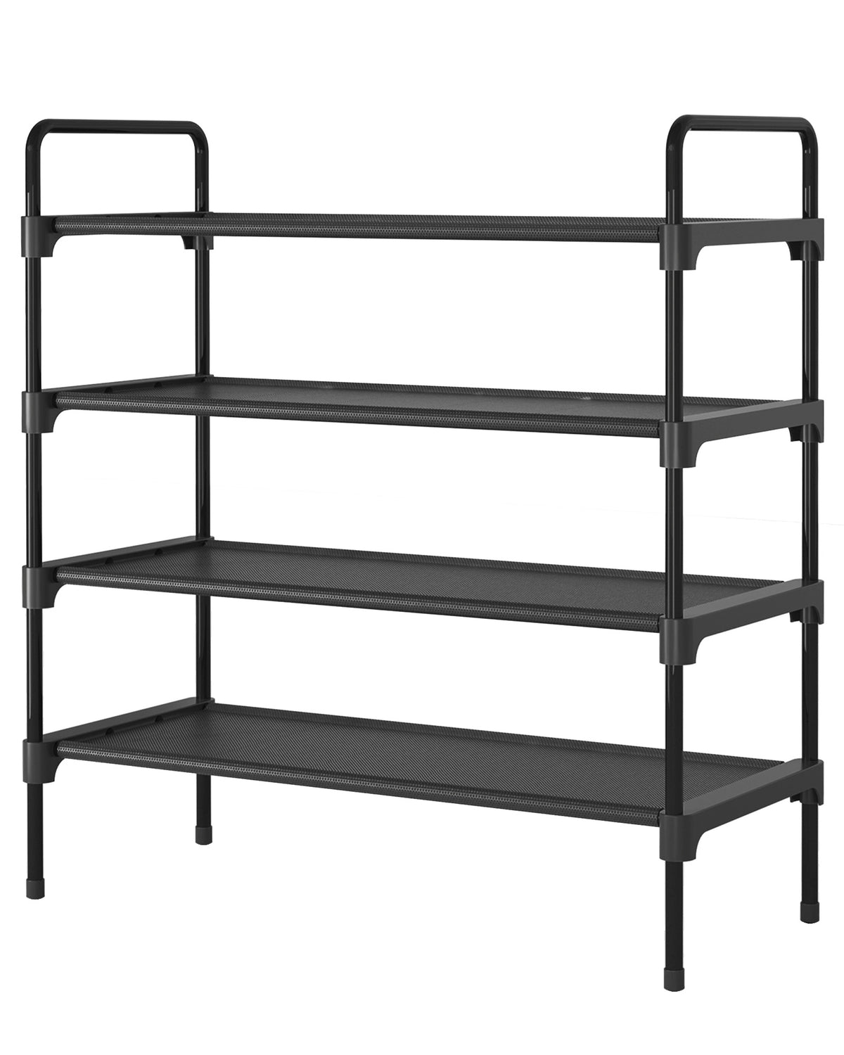 Sakugi 4-Tier Shoe Rack, Sturdy Shoe Organizer, Shoe Shelf Holds up to 20 Pairs of Shoes, Assembled Length 28 in