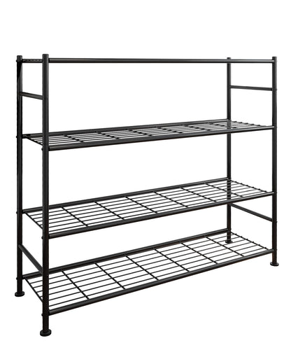 Sakugi Storage Shelves - 5 Tier Shelf Organizer, Heavy Duty Garage Shelving Unit with Leveling Feet, Stable Metal Shelves Organizer for Pantry, Kitchen and Closet, 47.3" W x 12.6" D x 60.8" H, Black