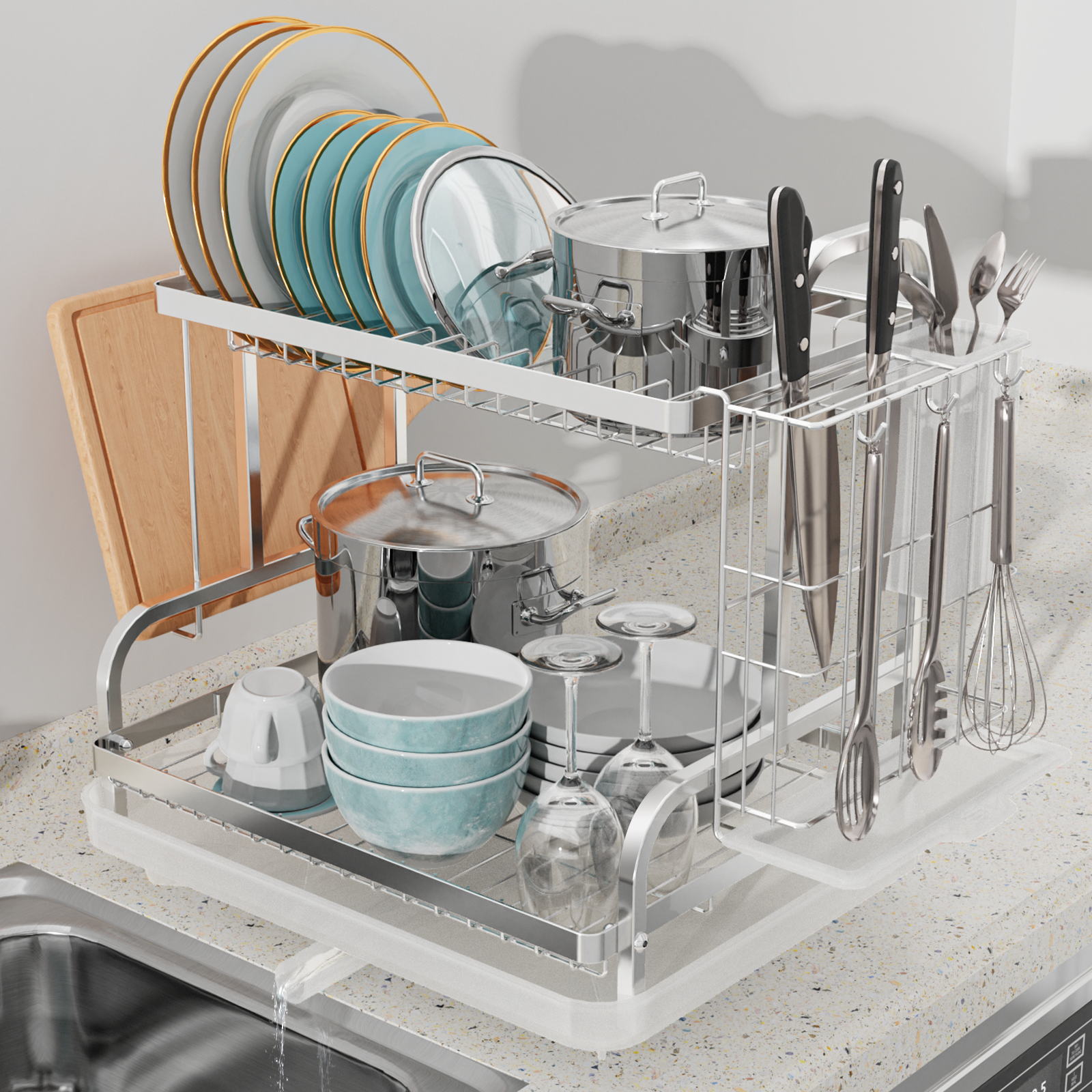 Stainless Steel Dish Rack – Abroad Modern