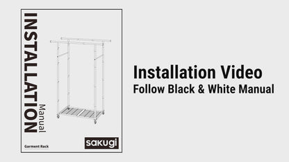 Sakugi Clothes Rack Installation 0YJ068-2R-V2.0
