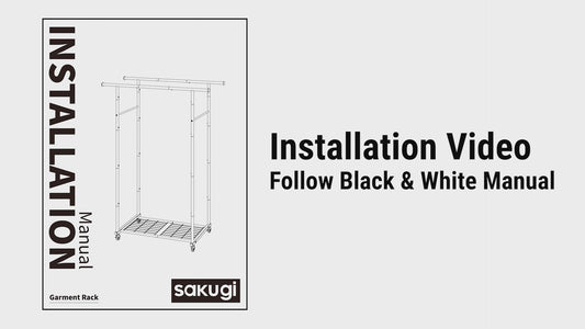Sakugi Clothes Rack Installation 0YJ068-2R-V2.0