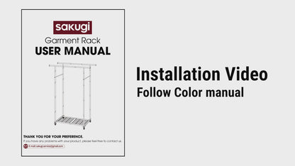 Sakugi Clothes Rack Installation 0YJ068-2R-V2.0